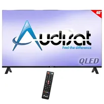 Televisão Smart LED Audisat AD-40Q 40" Qled FHD Wifi - Preto