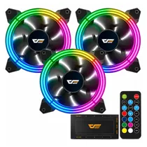 Fan para Gabinete Darkflash CF11 Pro Argb 3 Em 1 - Preto (com Controle)
