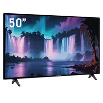 Smart TV Smartfy STV50B - 4K - HDMI/USB - 2 Controles - Android 14 - 50"