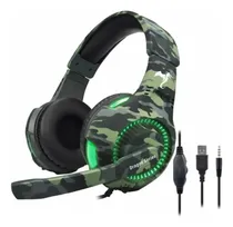 Fone Kolke KGA-487 Trooper Gamer Camuflado/Verde