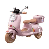Moto Elétrica Retrô Infantil com Cor Rosa Mod 466