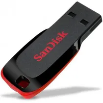 Pen Drive 32GB Sandisk Z50 Preto/Vermelho