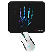 Mouse Gamer USB Havit MS1037CM RGB 7200DPI Branco + Mousepad