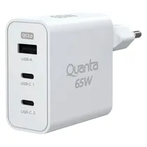 Carregador Quanta QTCRP65 65W USB-C/USB-A - Branco