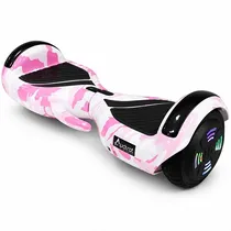 Scooter Elétrico Audisat Urban Split X 6.5" Bluetooth/Speaker - Camouflaged Pink + Bolsa (1 Mês de Garantia)