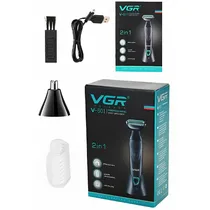 Aparador VGR V-601 2 Em 1 Recarregável - Preto