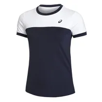 2042A262.102-XS-Asics Prendas Remeras Femenino Running Court_Ss_Top Brilliant_White/Midnight