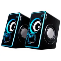 Caixa de Som / Speaker Gaming Marvo Scorpion SG-201 / USB / Jack 3.5MM - Azul/ Preto