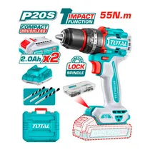 Parafusadeira Total TIDLI20558 – 55NM / com 2 Baterias / 2AH