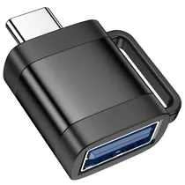 Hoco Adaptador UA31C Tipo-C A USB Negro