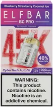 Vape Descartável Elf Bar BC Pro Blueberry Strawberry Coconut Ice 45000 Puffs