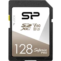 Memória SD Silicon Power 128GB V60 SDXC Uhs Superior Pro