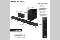 Soundbar Samsung HW-Q930D Biv 9.1.4/ 540W/ Wifi/ BT/ Optic/ HDMI Arc/ 4K/ Dolby Atmos/ DTS X/ Black