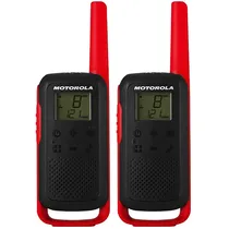Walkie-Talkie Motorola Talkabout T210 22 Canais/32 KM Bivolt - Preto/Vermelho
