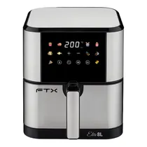 Fritadeira Elétrica Air Fryer FTX Elite 8L AF2-08V1 - 1800W - 8L - 220V - Prata e Preto