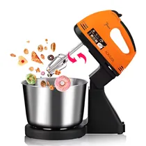 Mini Batedeira Eletrica Ackiliss ACL-6637O com Bowl / 270W / 7 Velocidades / 220-240V ~ 50/ 60HZ - Laranja/ Preto