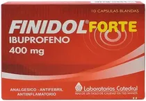 Finidol Forte Ibuprofeno 400MG - Caixa com 10 Cápsulas
