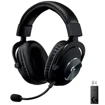 Headset Gaming Sem Fio Logitech Pro X Wireless 7.1 com USB para PC/PS5 - Preto