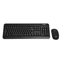 Kit Teclado e Mouse Satellite AK-725G Sem Fio Português - Preto