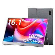 Monitor Gamer Portátil Arzopa Z3FC 16.1" 2.5K 180HZ USB-C - Cinza