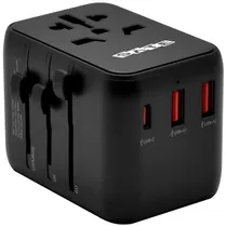 Adaptador Sate Enchufe Universal AD-0003 Preto *G 2 USB-A/Type C