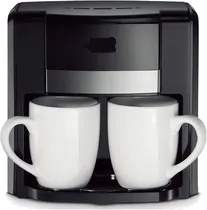 Cafetera Electrica Quanta Krab KBCD240 Doble Taza 220V/240ML Black