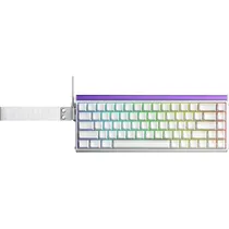 Teclado Mecânico Aula Hero 68 He 65% RGB USB-C 8K Jade Magnetic Switch - White Lighthouse