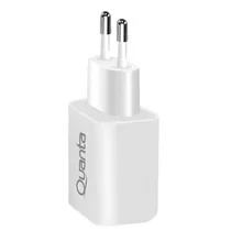 Carregador de Parede Quanta QTCACR2 USB-A/USB-C QC3.0 20W - White