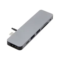 Hyper Drive GND21D USB-C Hub 7 En 1 Silver