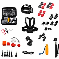 Kit de Acessórios para Câmera Quanta QTSCA601 Sport - 11 Peças