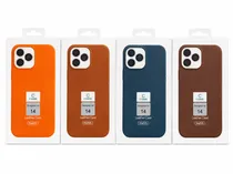 C-Covers Capa iPhone 14 Leather Magsafe Colores Varios