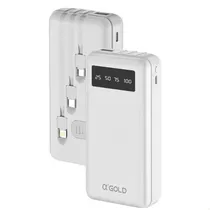 A'Gold Cargador Portatil Pro BTE-30 74W 20000MAH Blanco