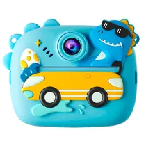Camera Instantânea para Criança Digital Print com Acessórios / Inclui Papel (2 Peças) - Dinossauro Azul