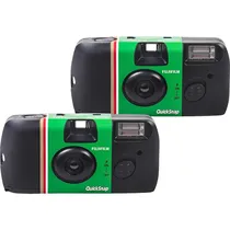 Câmera Descartável Fujifilm Quicksnap Flash 400 (27 Exposições) - Preto 2 Unidades