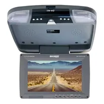 Tela de Teto Automotivo Booster BM-9055TVUSB / 9" / Monitor Giratorio com Alto Falante / USB / SD / Ir - Cinza