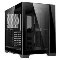Gabinete Gamer, Aquario, Lian Li 011 Dynamic Mini SFX 011DMINI-X, Mid Tower, e-ATX, SFX/SFX-L, Frontal e Lateral Vidro Temperado, Sem Fans, Preto