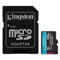 Cartão de Memória Micro SD Kingston Canvas Go Plus 128GB 200MBS C10 - SDCG4/128G