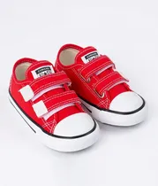 Calzado Converse Infantil Bebe Rojo Velcro N72 Cod:CK05080004