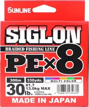 Linha Multifilamento Siglon PEX8 30LB 13.0KG 0.223MM 300M