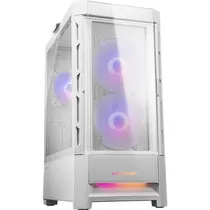 Gabinete Cougar Duoface RGB 3FAN White Tempered Glass