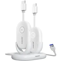 Adaptador HDMI Wireless Extender Lemorele G500 / Transmissor e Receptor / 1080P / 2000MAH - Branco