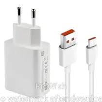 Cargador de Pared Xiaomi MDY-12-Eh 67W USB Type-C Blanco 714393*
