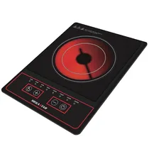 Cocina Infrarroja Megastar ER60B 2.000 Watts 220V ~ 50/60 HZ - Negra/Plata