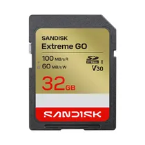 Tarjeta de Memoria SD Sandisk Extreme Go 100-60MB/s 32GB