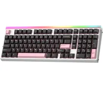 Teclado Aula HERO99 Mec Wireless RGB Black/Pink 504586