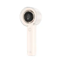 Mini Ventilador Portatil Xo MF81 Painel Digital/3000MAH/13000RPM - Bege