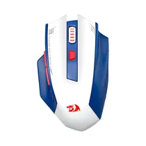 Mouse Wireless Redragon M994WBR Woki 26000DPI Ajustable/6 Botones - Blanco/Azul