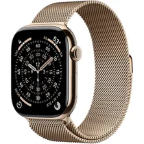 Apple Watch Series 11 46MM GPS + Celular MFD84LW/A Titanium Gold/Gold Milanese Loop M/L (59386)