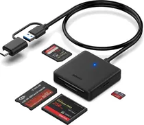 Lector Case de Memoria Pgytech Createmate SD/Micro SD Classic Black P-GM-393