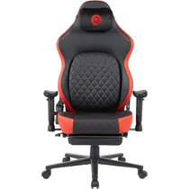 Cadeira Gamer Quanta Challenger QTSG4 - com Suporte Lombar Articulado - Ajustável - Preto e Vermelho